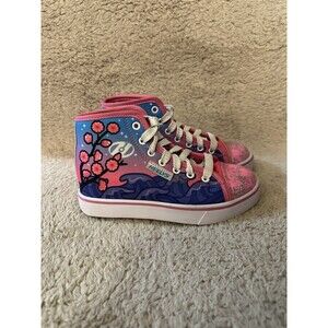 Heelys Youth Sk8 Colorful High Night Sky Pink Shoes Sneakers Girls Size 1